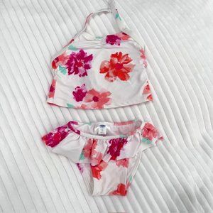Old Navy 2 Pc Swimsuit Floral Girls 4T